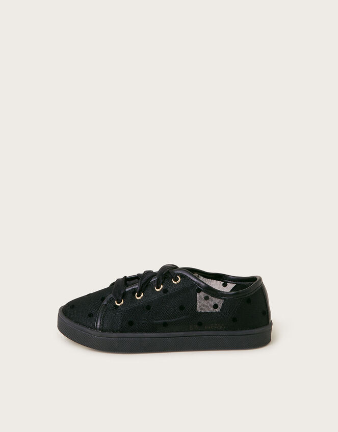 Polka Dot Princess Trainers , Black (BLACK), large
