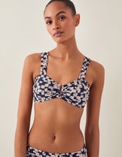 Ania Abstract Print Bikini Top, Black (BLACK), large