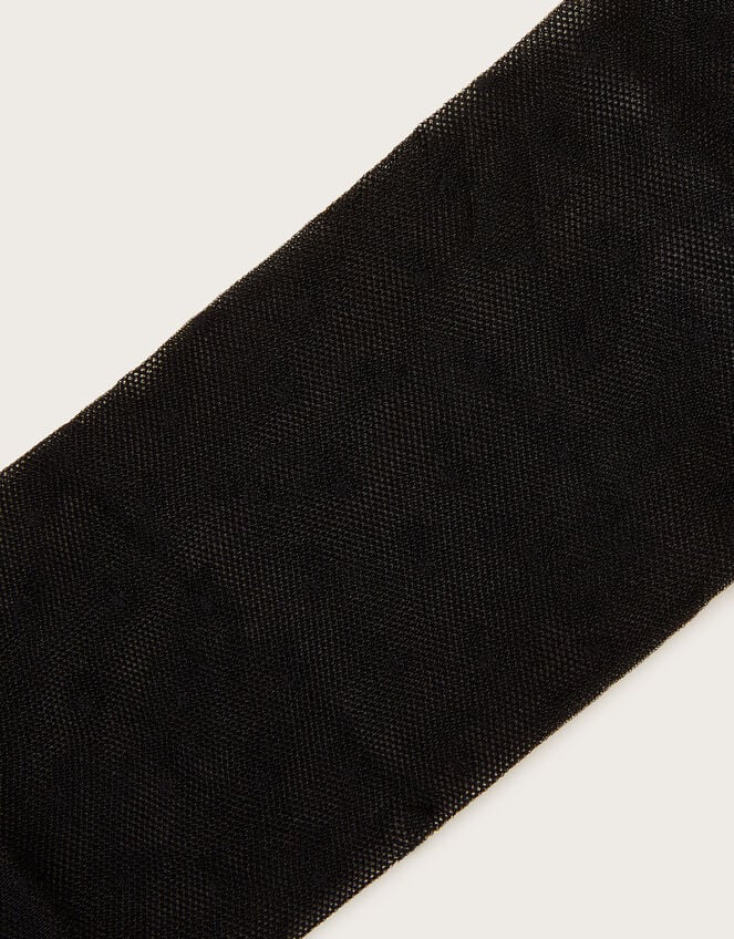 Semi Sheer Polka Dot Tights, Black (BLACK), large