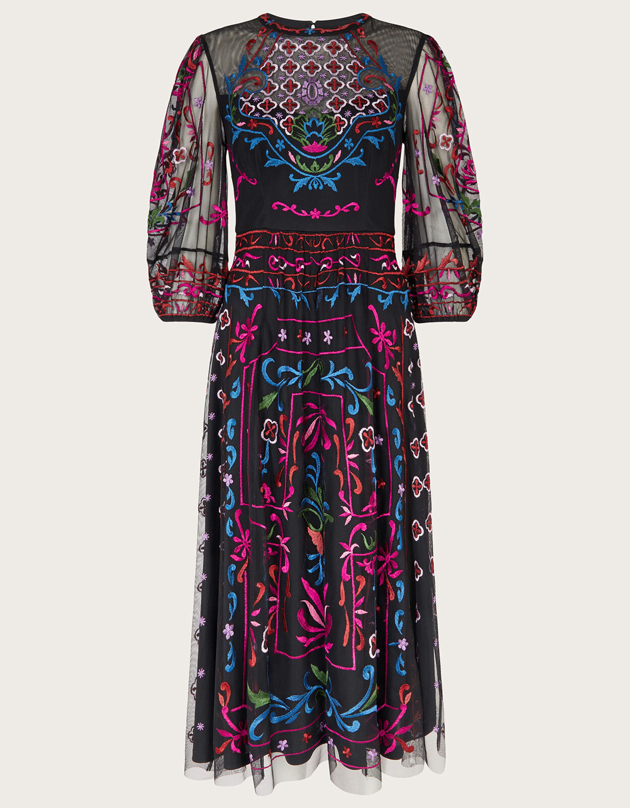 Maddie embroidered discount maxi dress