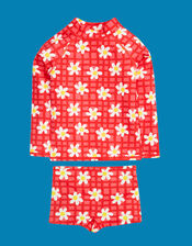 Frugi Rachel Rash Vest Swim Set, Pink (PINK), large