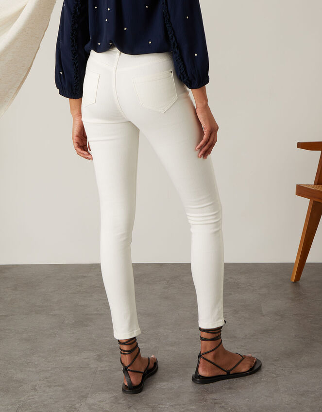 Iris Denim Skinny Jeans with Sustainable Cotton, Natural (ECRU), large