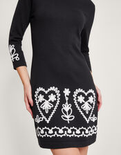 Cornelli Smart Dress, Black (BLACK), large