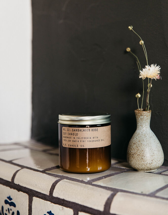 P.F. Candle Co. Sandalwood Rose Soy Candle , , large