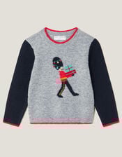 King's Guard Christmas Jumper, Grey (GREY), large