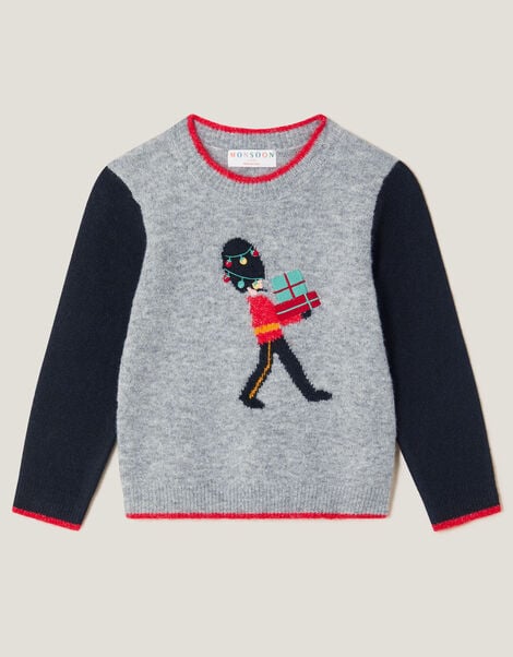 King's Guard Christmas Jumper, Grey (GREY), large