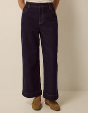 Hallie Regular Cropped Wide Leg Jeans, Blue (INDIGO), large