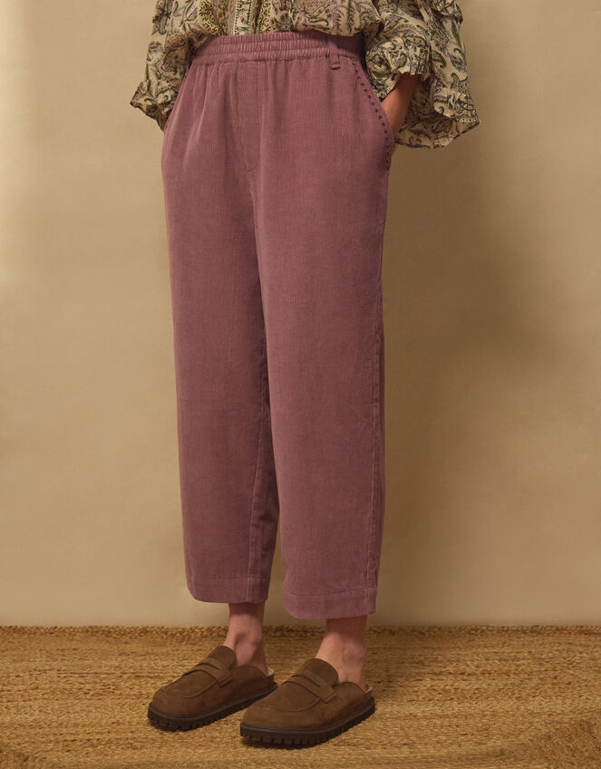 East Miriam&nbsp;Tapered Corduroy Trousers, Pink (ROSE), large