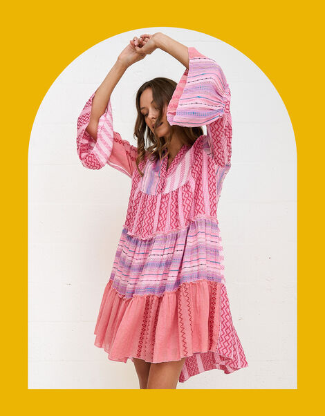 Pitusa Patchwork Mini Dress, , large