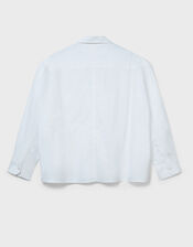 East Layla Floral Print Cotton Shirt, White (WHITE), large