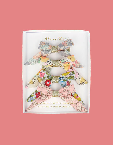 Meri Meri Floral Bow Hair Clips 4 Pack , , large
