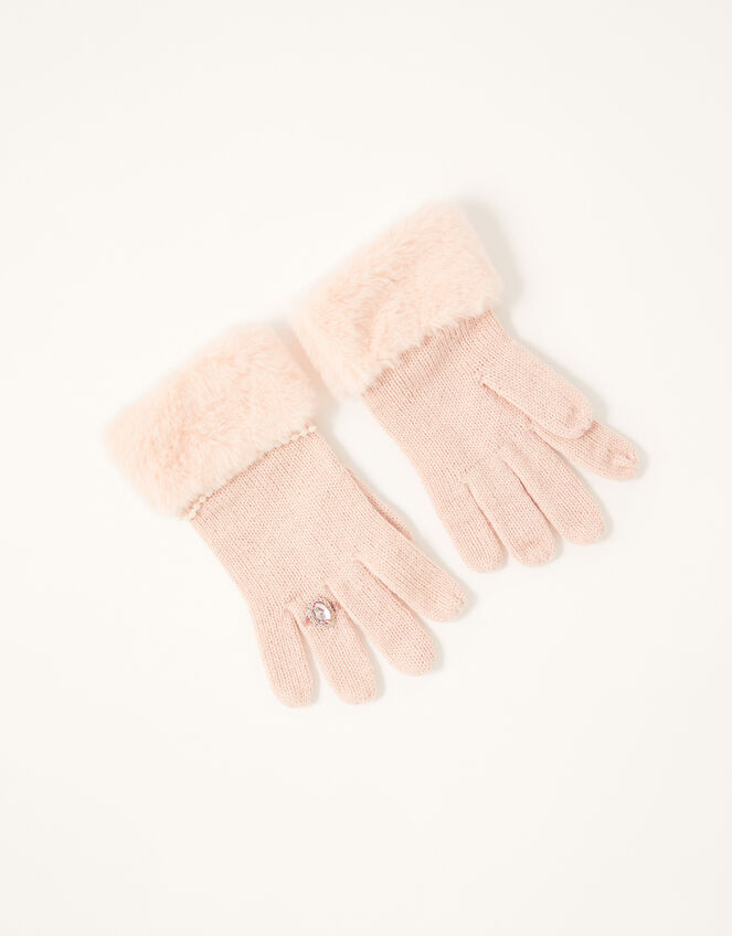 Asha Gem Ring Gloves, Pink (PINK), large