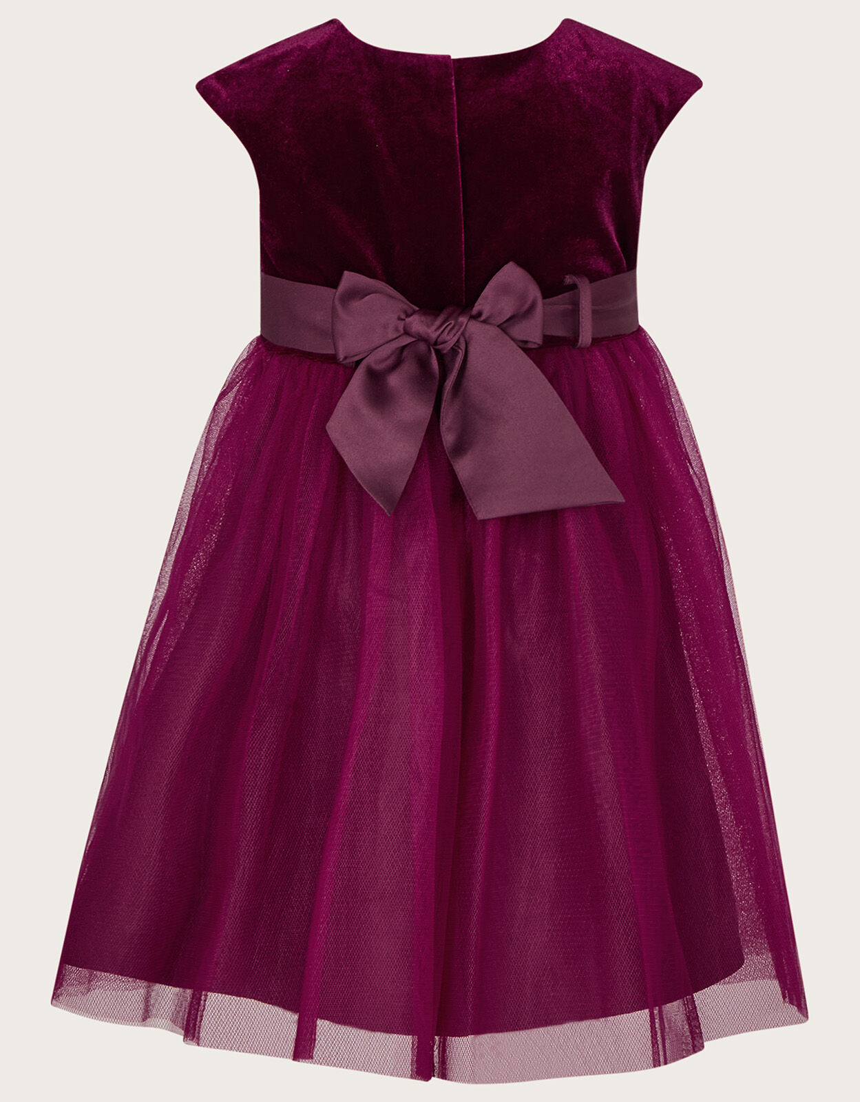 Baby Odette Velvet Embroidered Dress