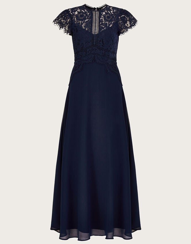 Louise Lace Maxi Dress, Blue (NAVY), large