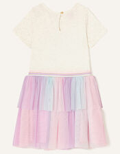 Unicorn Flower Disco Dress, Ivory (IVORY), large
