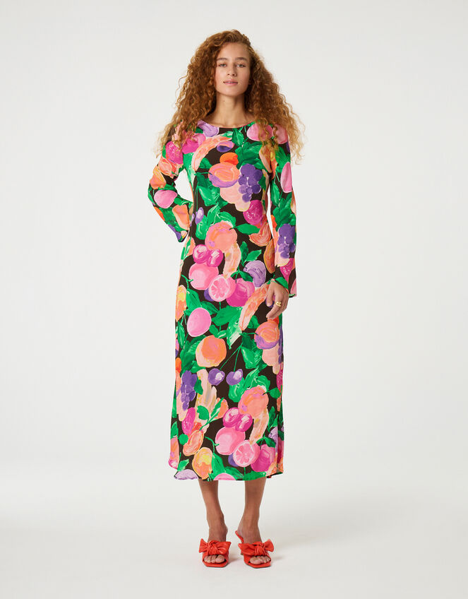 Fabienne Chapot Emile Fruit Print Midi Dress, Multi (MULTI), large
