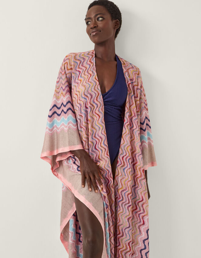 Catia Zig Zag Beach Cover Up, , large