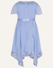 Grace Waterfall Dress, Blue (PALE BLUE), large