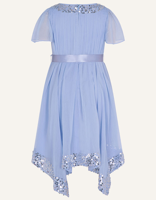 Grace Waterfall Dress, Blue (PALE BLUE), large