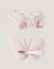 2-Pack 3D Butterfly Hair Clips, , large
