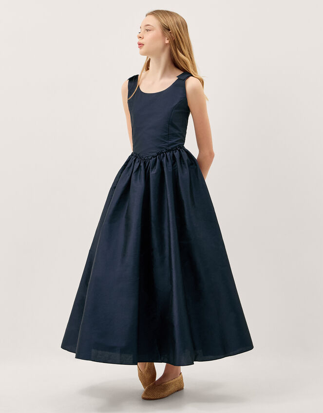 Ohio Taffeta Prom Dress, Blue (NAVY), large