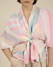Tallulah and Hope Print Tie Blouse, Multi (MULTI), large