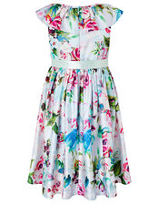 Heidi Floral Dress in Recycled Fabric, Multi (MULTI), large