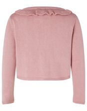Baby Crochet Bunny Cardigan in Organic Cotton, Pink (PINK), large
