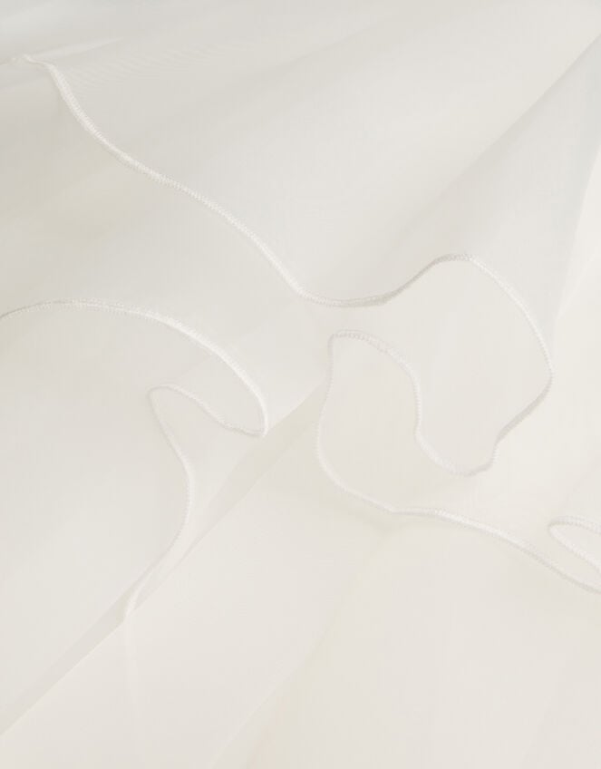 Lace Petal Flower Girl Dress, Ivory (IVORY), large