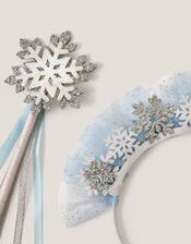 Snowflake Tiara & Wand Set, , large