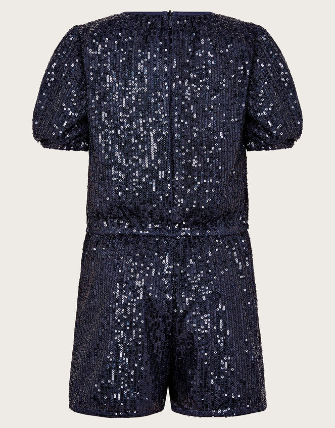 Sequin Playsuit, Blue (NAVY), large