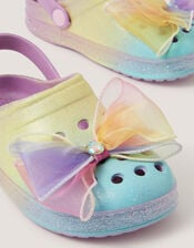 Bow Glitter Ombr&eacute; Clogs, Multi (MULTI), large