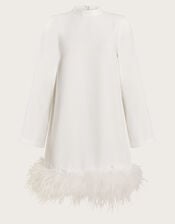 Andrea Feather Wedding Dress, Ivory (IVORY), large