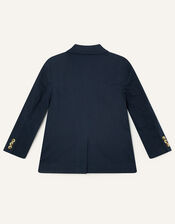 Smart Button Blazer, Blue (NAVY), large