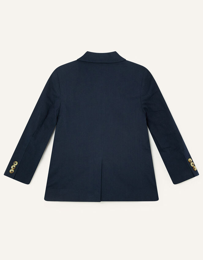 Smart Button Blazer, Blue (NAVY), large