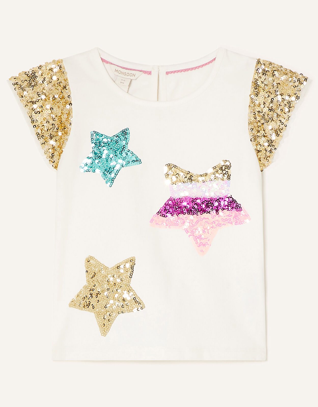Girls gold store sequin shirt