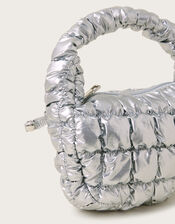 Quilted Metallic Tote Bag, , large