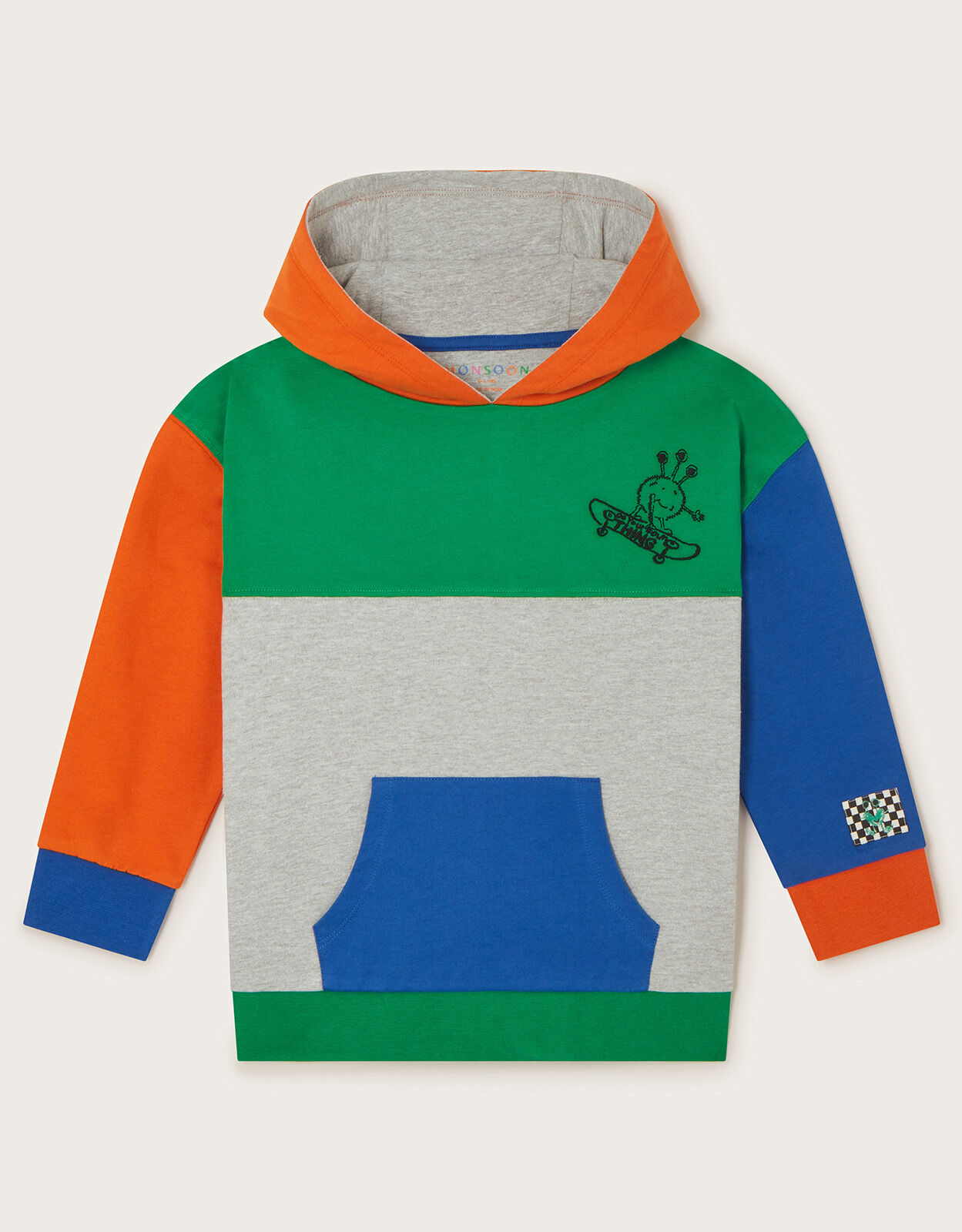 Colour Block Hoodie Multi Boys Knitwear Jumpers Hoodies
