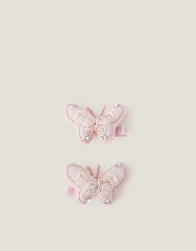 2-Pack 3D Butterfly Hair Clips, , large