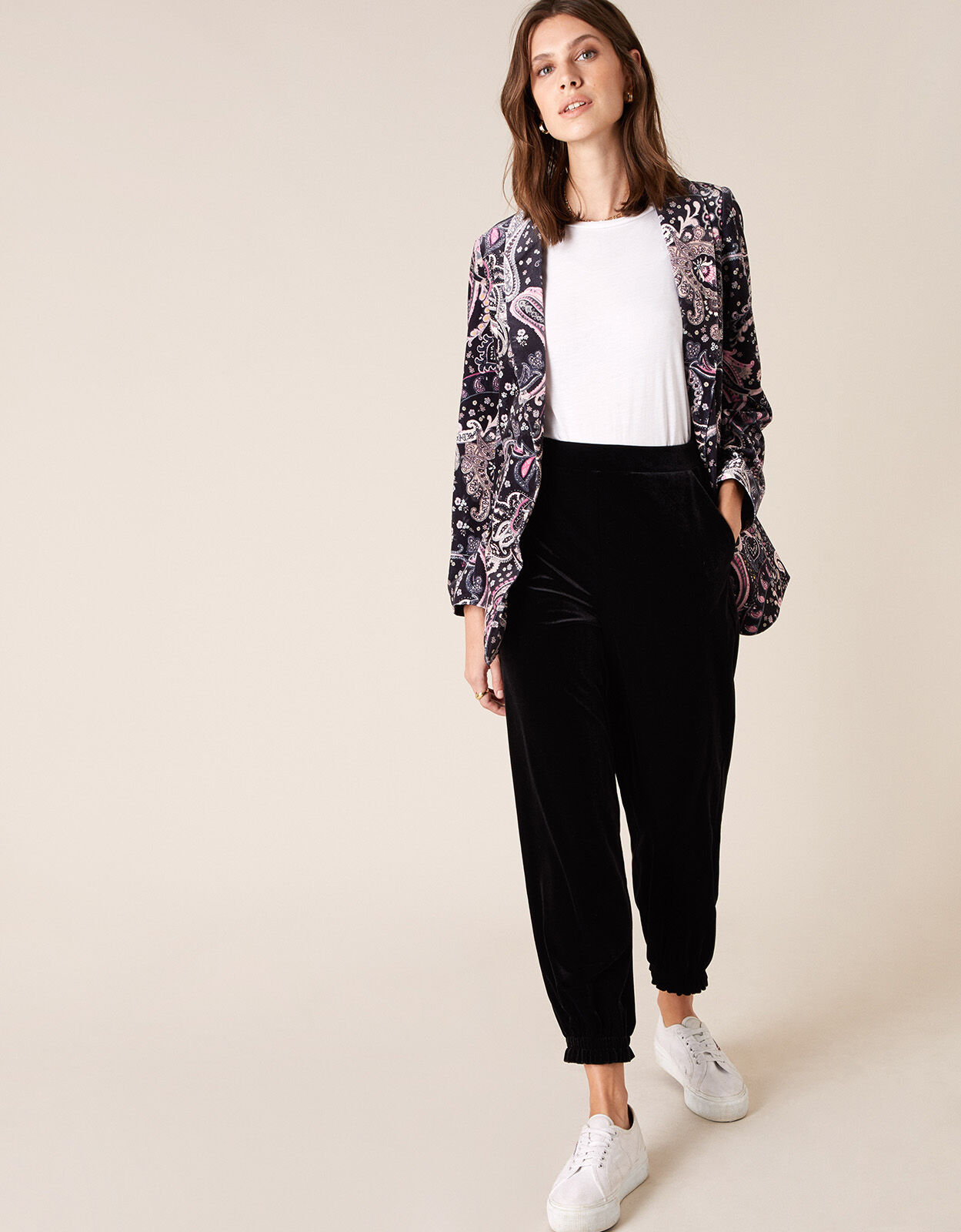 Monsoon velvet joggers Clearance