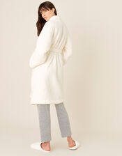 Lounge Fluffy Dressing Gown, Ivory (IVORY), large