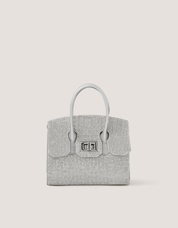 Clara Rainbow Diamant&eacute; Bag, Silver (SILVER), large