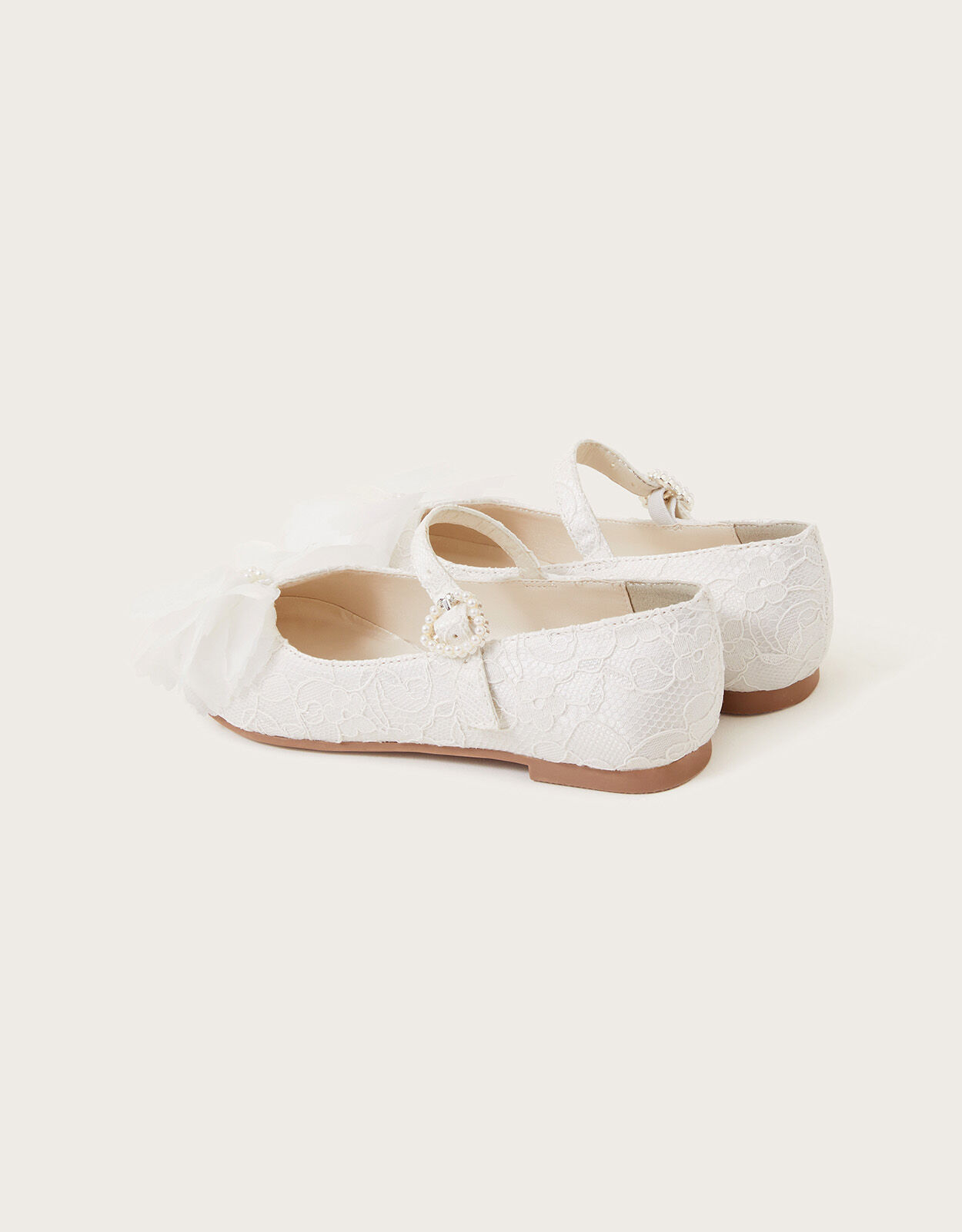 Communion Kali Lace Ballerina Flats White Girls Flat Shoes