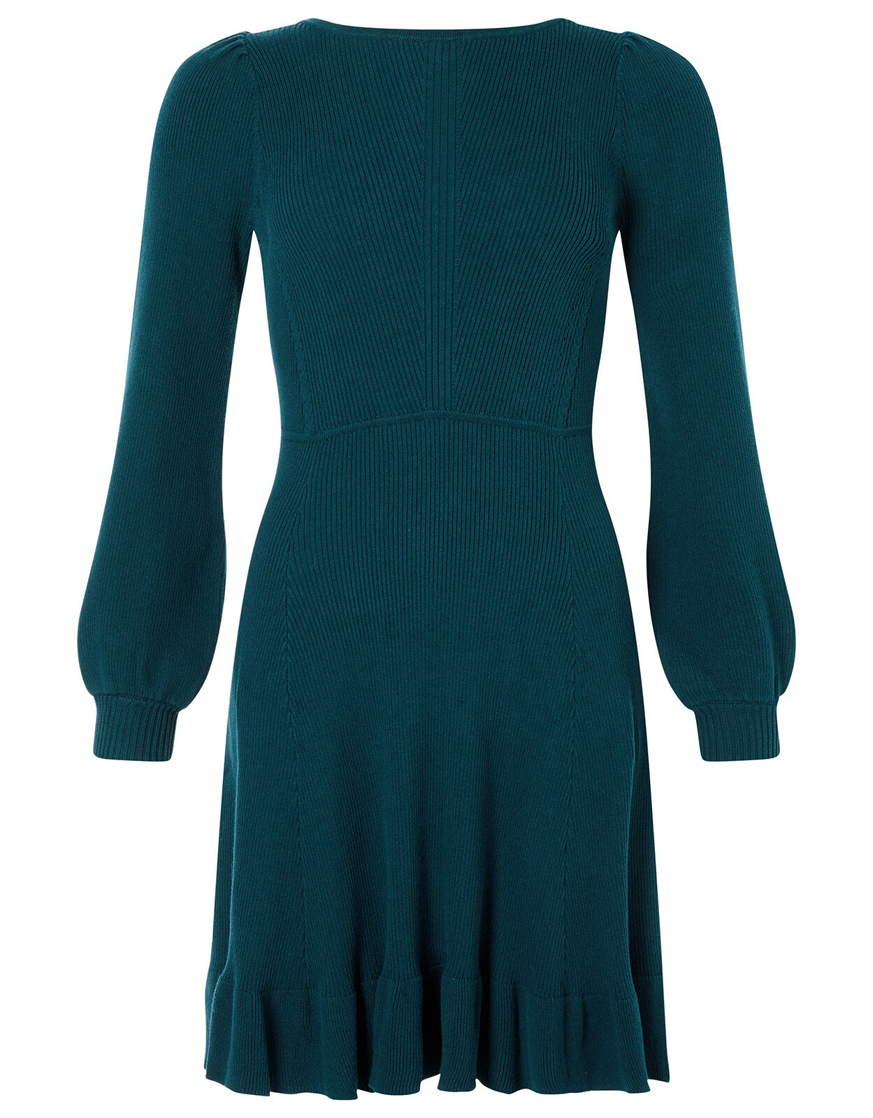 Knitted peplum dress online
