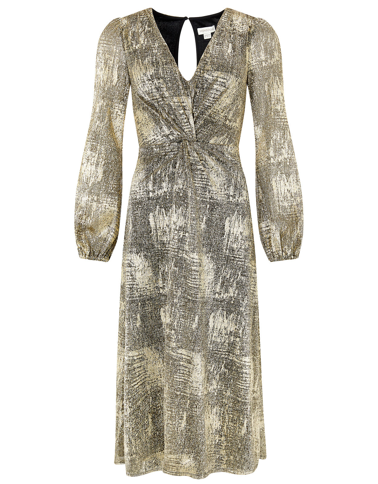 Vanessa Twist Maxi Dress Gold Evening Dresses Monsoon Global