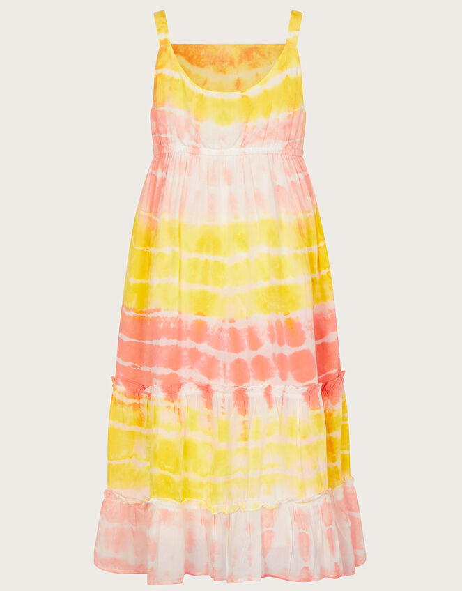MINI ME Tie Dye Dress, Yellow (YELLOW), large