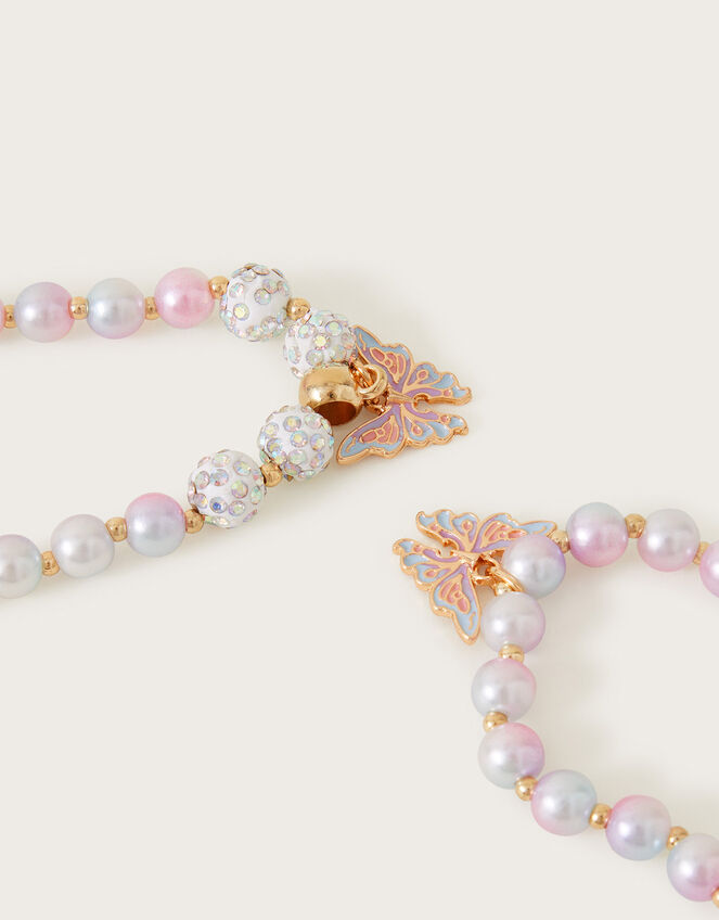 Rainbow Butterfly Necklace and Bracelet Set, , large