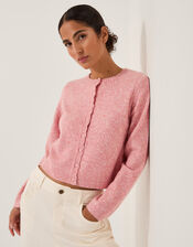 Sera Scallop Cardigan, Pink (PINK), large