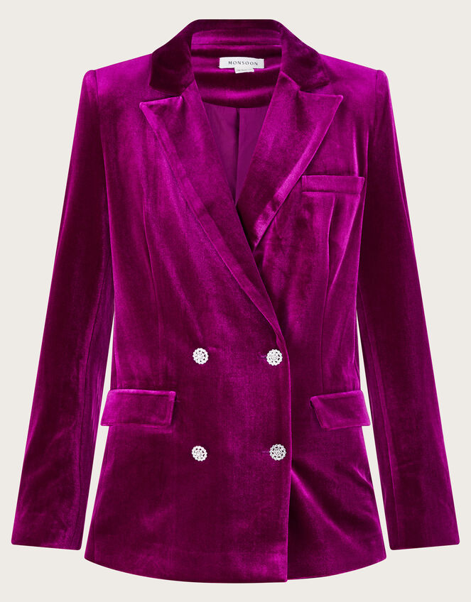 Dual Tone Blazer With Pink Paneling