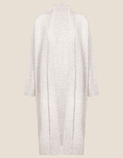 Maxi Cardigan in Wool Blend, Camel (OATMEAL), large